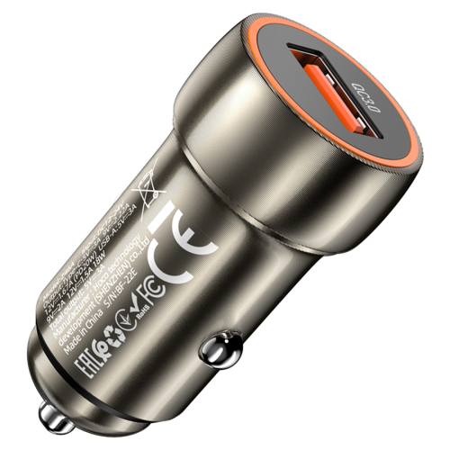 Набір АЗУ 12-24V HOCO Z46 + кабель Type-C, 1xUSB, 18W, кабель 1м, Black, Box