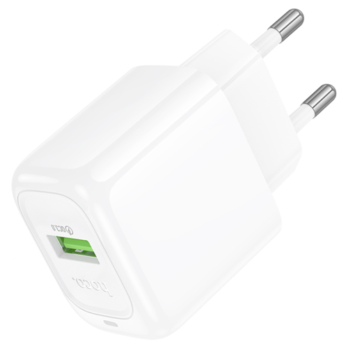 СЗУ 110-240V HOCO CS52A 1xUSB, 18W, White, Blister