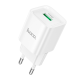 СЗУ 110-240V HOCO C145A 1xUSB, 18W, White, Blister
