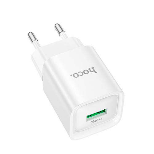 СЗУ 110-240V HOCO C145A 1xUSB, 18W, White, Blister