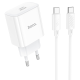 Набір СЗУ 110-240V HOCO C76A Pro+ Type-C кабель, USB-C, PD30W, кабель 1м, White, Box