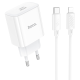 Набір СЗУ 110-240V HOCO C76A Pro+ Lighting кабель, USB-C, PD30W, кабель 1м, White, Box