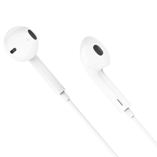 Навушники провідні HOCO M111, роз&apos;єм Lighting, 1.2m, White, Box