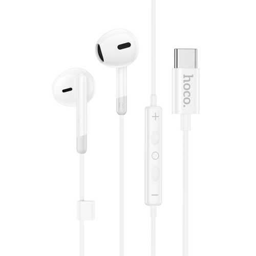 Навушники провідні HOCO M109, роз&apos;єм Type-C, 1.2m, White, Box