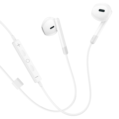 Навушники провідні HOCO M109, роз&apos;єм Type-C, 1.2m, White, Box