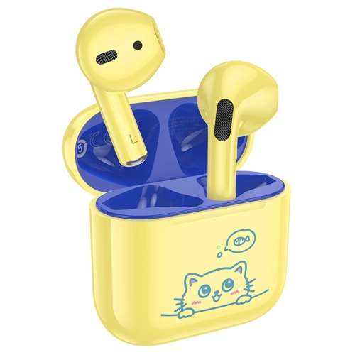 Навушники Bluetooth HOCO EW112, Yellow, Кейс