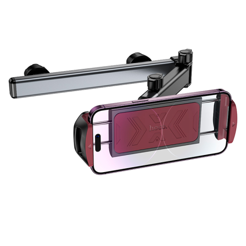 Автоутримувач HOCO H69, кріплення на підголовник, затискач 115-245мм, Black, Box