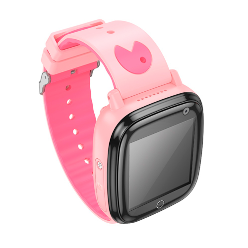 Дитячий смарт годинник Hoco Y100, функція дзвінка та камера, кнопка SOS, ліхтарик, Pink, Box