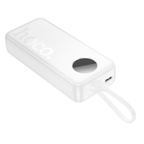 Power Bank HOCO J132A 20000mAh, 2USB+Type-C, 22.5W+PD20W, White, 0.49kg