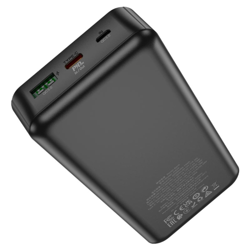 Power Bank HOCO J102A 20000mAh, USB+Type-C, 20W, Black, 0.45kg