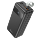 Power Bank HOCO J86B 60000mAh, 4USB+2Type-C+Lighting+micro, 22.5W+PD20W, ліхтарик, Black, 1.33kg