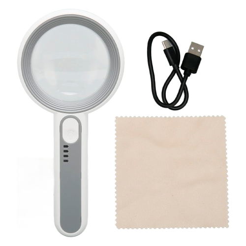 Лупа з підсвічуванням YT6516C, діаметр 65мм, збільшення Х6, 16Led