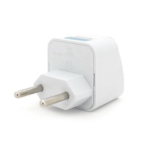 Перехідник на євророзетку TEFAL IT White, 2pin, 250V, 10A, в упаковці 20 штук, ціна за штуку, Q1000