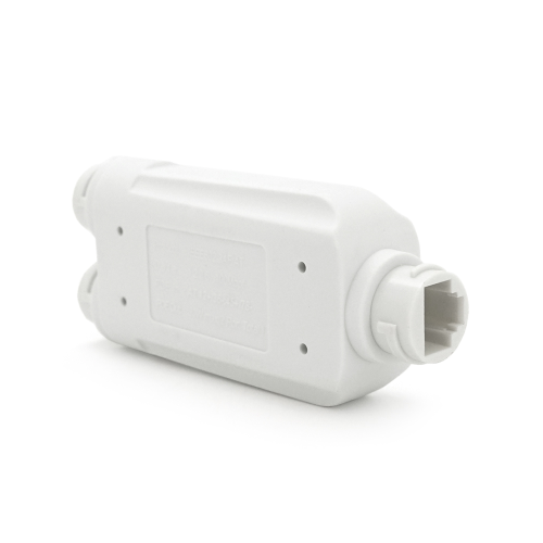 POE подовжувач-дільник RITAR 1 / 2 IP67 ( 1 Вх -2 Вих, 100Mpbs POE ) 44-57V- 24W, водонепроникний, White