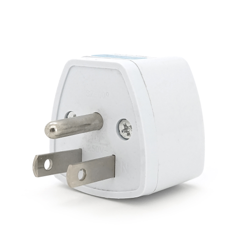 Перехідник на євророзетку TEFAL US White, 3pin, 250V, 10A, в упаковці 20 штук, ціна за штуку, Q1000