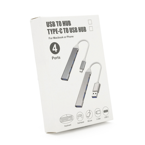Hub Type-C 4port (YT-TC3H4-B) Black