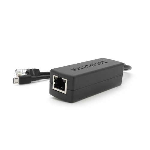 POE спліттер AOT-0524 48V-5V, RJ45, Mini-USB (10 / 100Мбіт, Вхід-48V / Вихід 5V 2.4А)