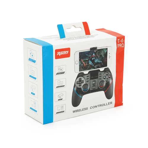 Геймпад бездротовий T6 PRO для Ios / Android / Switch / / PS3 / PS4 / PC, 3.7V, 400mAh, Box