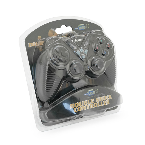 Геймпад для ПК USB-908 USB 2.0 Double Shock (Black), Blister
