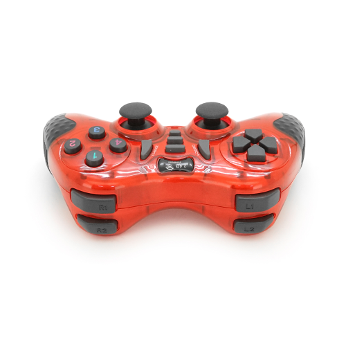 Геймпад бездротовий 7 в 1 для PC / PS1 / PS2 / PS3 / PC360 / TV / TV BOX / Android / Win10, живлення від 2*ААА(немає в помплекті), Red, Blister