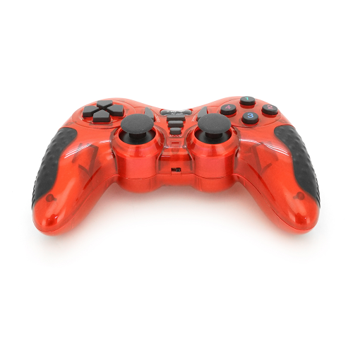 Геймпад бездротовий 7 в 1 для PC / PS1 / PS2 / PS3 / PC360 / TV / TV BOX / Android / Win10, живлення від 2*ААА(немає в помплекті), Red, Blister