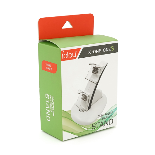 Зарядний пристрій для 2 геймпадів XBOX ONE S / ONE X, вертикальний, Mix color, Box