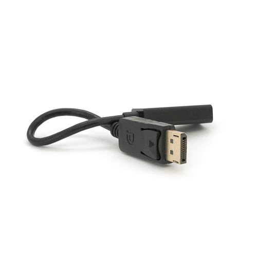 Конвертер Display Port (тато) на HDMI(мама) 30cm, Black, 4K / 2K, Пакет