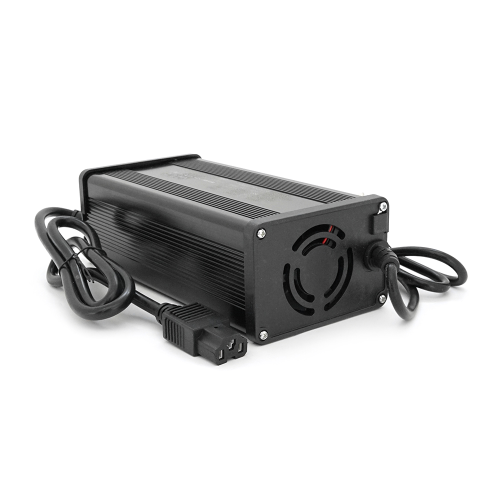 Зарядний пристрій Jinyi для акумуляторів LiFePo4 72V(87,6V),24S,18A,штекер Triangle plug (T-tipe / IEC / C13 N+L-), з індикацією,BOX