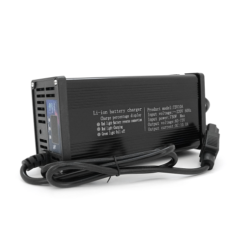 Зарядний пристрій Jinyi для акумуляторів LiFePo4 60V(73V),20S,10A,штекер Triangle plug (T-tipe / C13 / IEC),з індикацією,BOX