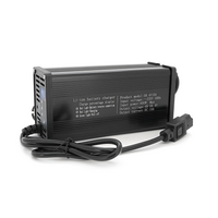 Зарядний пристрій для акумуляторів LiFePo4 48V(58,4V),16S,10A, штекер Triangle plug (T-tipe / C13 / IEC). індикація, 220х122х86mm, 1.5kg