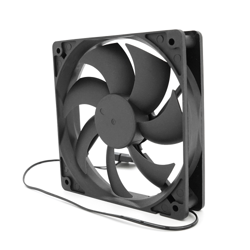 Кулер корпусний HXS, 1mm, 12V, 2-pin MOLEX, Black, OEM