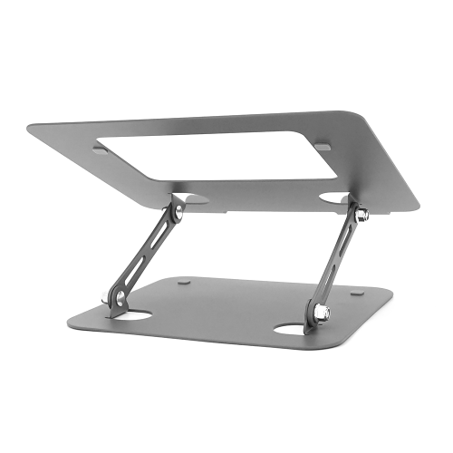 Підставка під ноутбук / планшет L1718 складана, до 17&apos;, алюміній, колір сірий, 260*220*30 мм, 1,3 кг