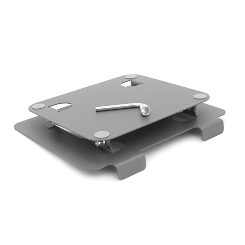 Підставка під ноутбук / планшет L1718 складана, до 17&apos;, алюміній, колір сірий, 260*220*30 мм, 1,3 кг