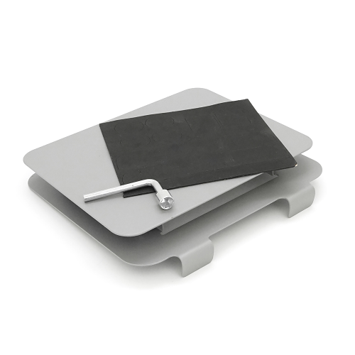 Підставка під ноутбук / планшет L018 складана, поворотна, до 17&apos;, алюміній, колір срібло, 240*220*30 мм, 1,5 кг