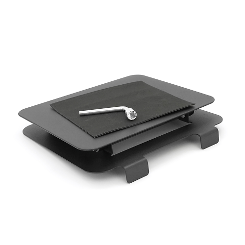 Підставка під ноутбук / планшет L018 складана, поворотна, до 17&apos;, алюміній, колір чорний, 245*225*30 мм, 1,5 кг