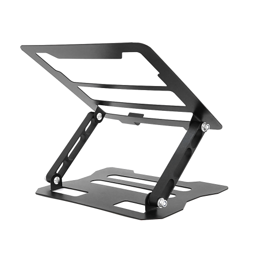 Підставка під ноутбук / планшет L018(покращена) складана, до 17&apos;, алюміній, колір чорний, 245*225*30 мм, 1,5 кг
