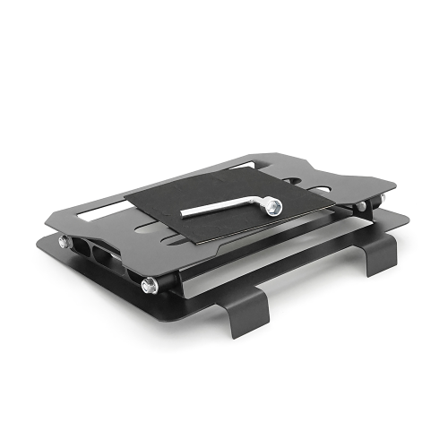 Підставка під ноутбук / планшет L018(покращена) складана, до 17&apos;, алюміній, колір чорний, 245*225*30 мм, 1,5 кг