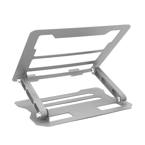 Підставка під ноутбук / планшет L018(покращена) складана, до 17&apos;, алюміній, колір срібло, 245*225*30 мм, 1,5 кг