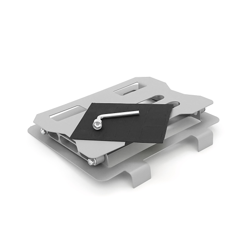 Підставка під ноутбук / планшет L018(покращена) складана, до 17&apos;, алюміній, колір срібло, 245*225*30 мм, 1,5 кг