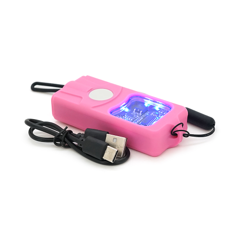 Ліхтар-відлякувач ручний BAILONG X-Balog TW-2301P. LED, струм 9000KV, Li-ion вбудований, Pink, IP44, USB, 87х39х20мм, BOX