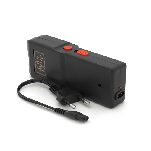 Ліхтар-відлякувач ручний BAILONG X-Balog BL-669, LED, струм 10000KV, 150W, Li-ion вбудований 6 000 mAh, Black, IP44, кабель живлення, 140х45х24мм, BOX