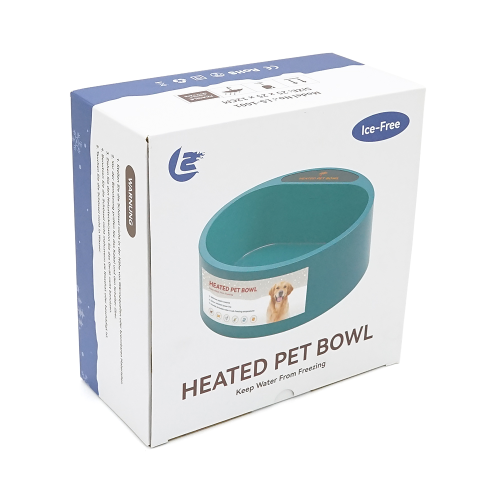 Миска для води Merlion, LS-1601, з підігрівом, для тварин, ABS, підвісна, кругла, зелений