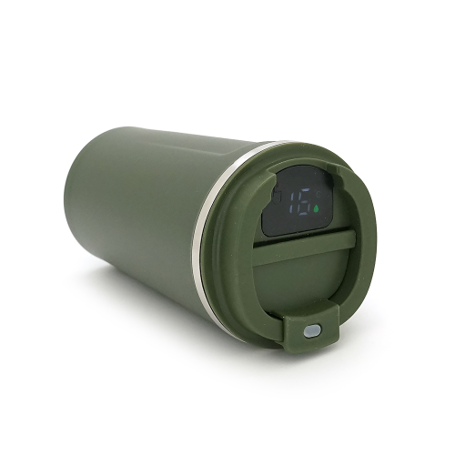 Термокухоль Merlion з нержавіючої сталі, c LED дисплеєм, об'єм 510 мл., зелена