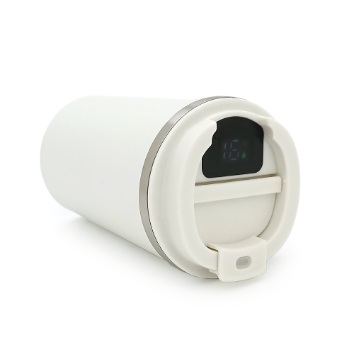 Термокухоль Merlion з нержавіючої сталі, c LED дисплеєм, об'єм 510 мл., біла