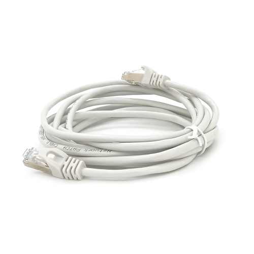Патч-корд литий MERLION, FTP, RJ45, Cat.5e, 3m, сірий, CCA, Q200