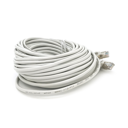 Патч-корд литий MERLION, FTP, RJ45, Cat.5e, 15m, сірий, CU, Q200