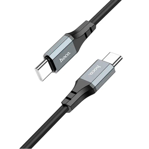 Кабель Hoco X86 silicone, C-Type C, 60W, Black, довжина 1м, BOX