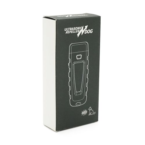 Відлякувач ультразвуковий SJZ047 від собак 25kHz, ліхтарик, мобільний, акумуляторний, Type-C Black / Orange