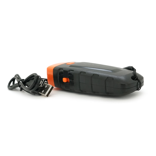 Відлякувач ультразвуковий SJZ047 від собак 25kHz, ліхтарик, мобільний, акумуляторний, Type-C Black / Orange