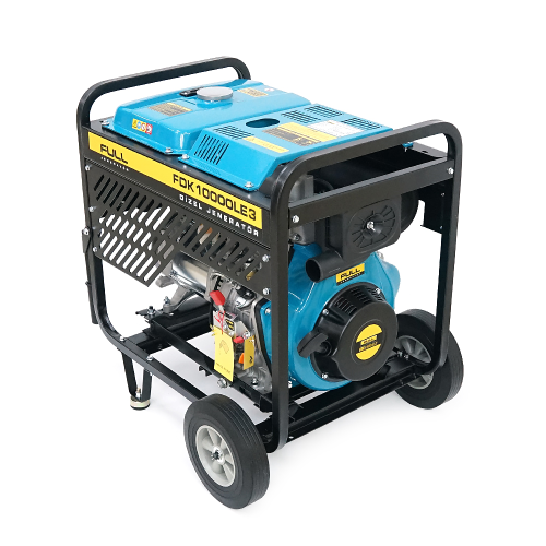 Дизельний генератор FULL FDK10000LE3, трехфазный 230 / 380V, 50Hz, 9.4kVA / 7.5kW, бак 12,5 л, витрата 2 л / год, ручний / стартер (без АКБ), 700х510х620 мм, 124 кг